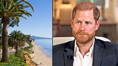 I’ve seen Prince Harry’s future — cast away in (beige) Montecito.  Katie Glass for The Times